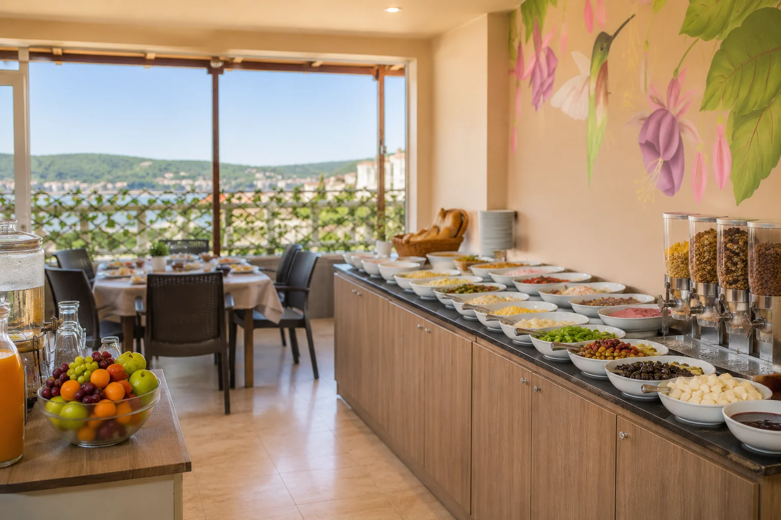 Restoran - Deniz manzaralı açık büfe
